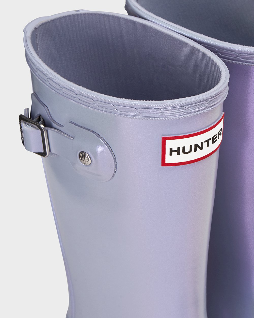 Botas de Lluvia Hunter Niños - Original Big Nebula - Morados - QKPMCYV-64